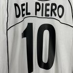 Shop 2002/03 JUVENTUS DEL PIERO #10 AWAY SHIRT (L) LOTTO, classic football shirts, vintage football shirts & retro soccer jerseys at Cult Kits
