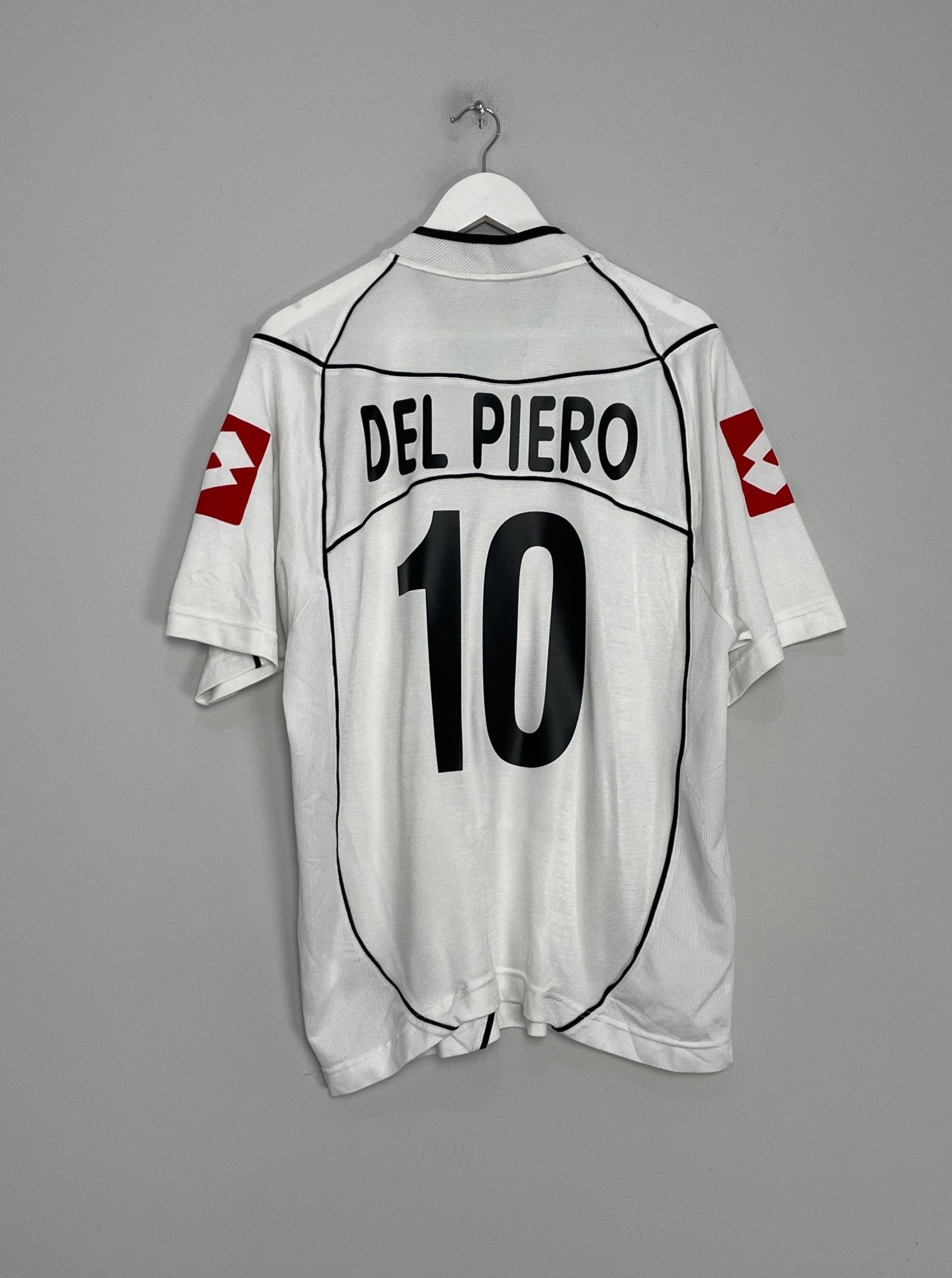 Shop 2002/03 JUVENTUS DEL PIERO #10 AWAY SHIRT (L) LOTTO, classic football shirts, vintage football shirts & retro soccer jerseys at Cult Kits