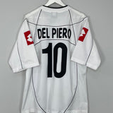 Shop 2002/03 JUVENTUS DEL PIERO #10 AWAY SHIRT (XL) LOTTO, classic football shirts, vintage football shirts & retro soccer jerseys at Cult Kits