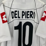 Shop 2002/03 JUVENTUS DEL PIERO #10 AWAY SHIRT (XL) LOTTO, classic football shirts, vintage football shirts & retro soccer jerseys at Cult Kits