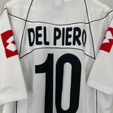 Shop 2002/03 JUVENTUS DEL PIERO #10 AWAY SHIRT (XL) LOTTO, classic football shirts, vintage football shirts & retro soccer jerseys at Cult Kits