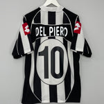 Shop 2002/03 JUVENTUS DEL PIERO #10 HOME SHIRT (L) LOTTO, classic football shirts, vintage football shirts & retro soccer jerseys at Cult Kits