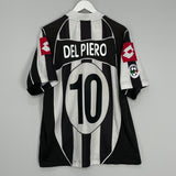 Shop 2002/03 JUVENTUS DEL PIERO #10 HOME SHIRT (L) LOTTO, classic football shirts, vintage football shirts & retro soccer jerseys at Cult Kits