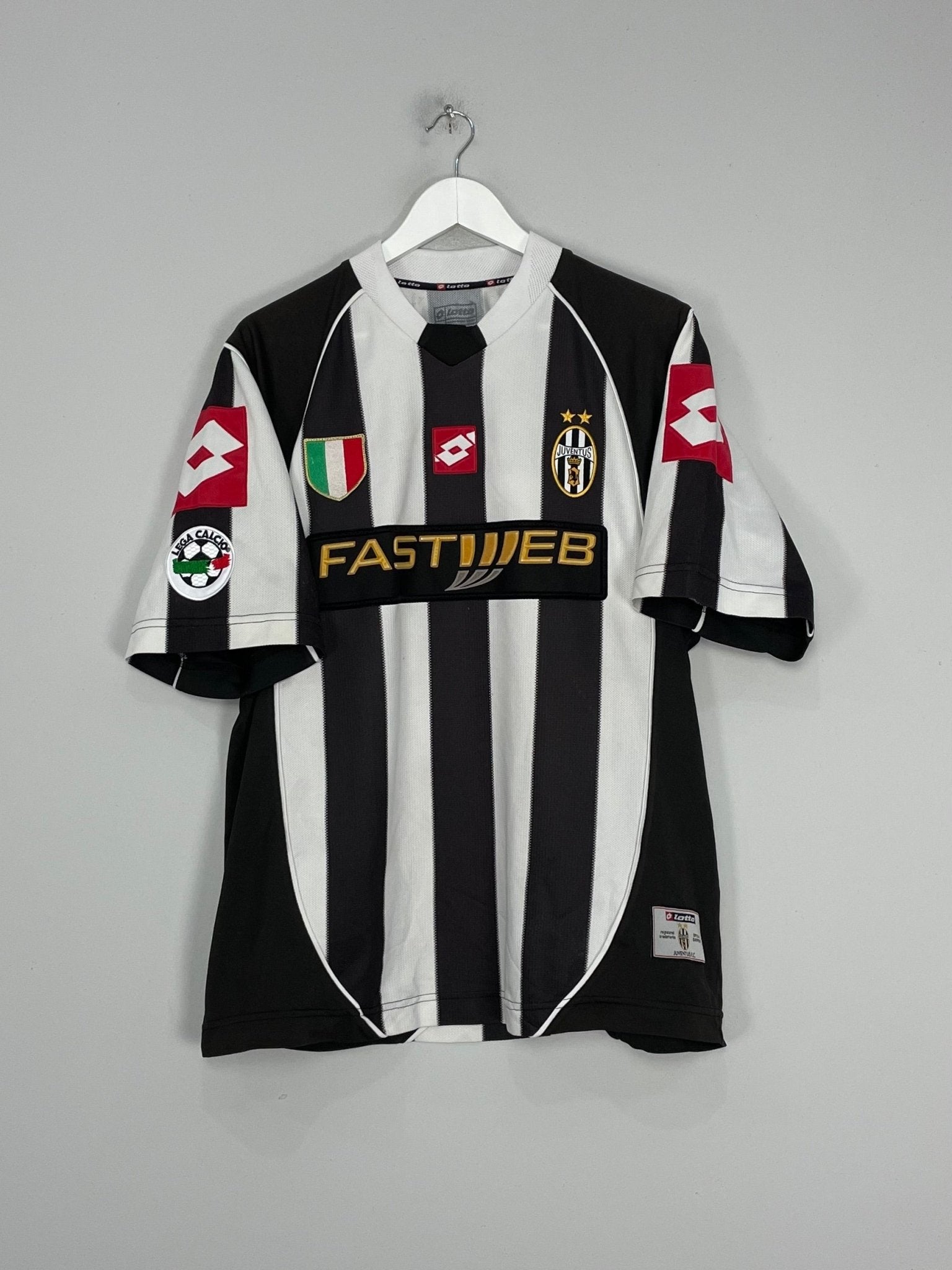 Shop 2002/03 JUVENTUS DEL PIERO #10 HOME SHIRT (L) LOTTO, classic football shirts, vintage football shirts & retro soccer jerseys at Cult Kits
