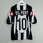 Shop 2002/03 JUVENTUS DEL PIERO #10 HOME SHIRT (M) LOTTO, classic football shirts, vintage football shirts & retro soccer jerseys at Cult Kits