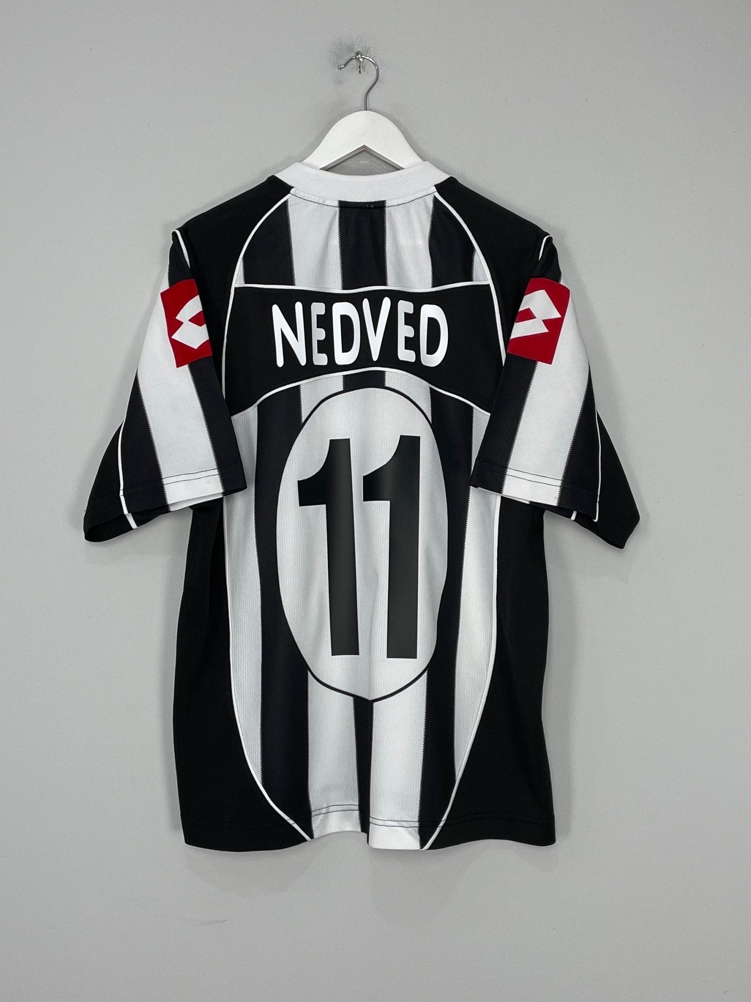 Lotto ユベントス ネドヴェド 11 シャツ Mサイズ Nedved 11 Juventus 2002 03 M away Maglia Jersey Football Shirt