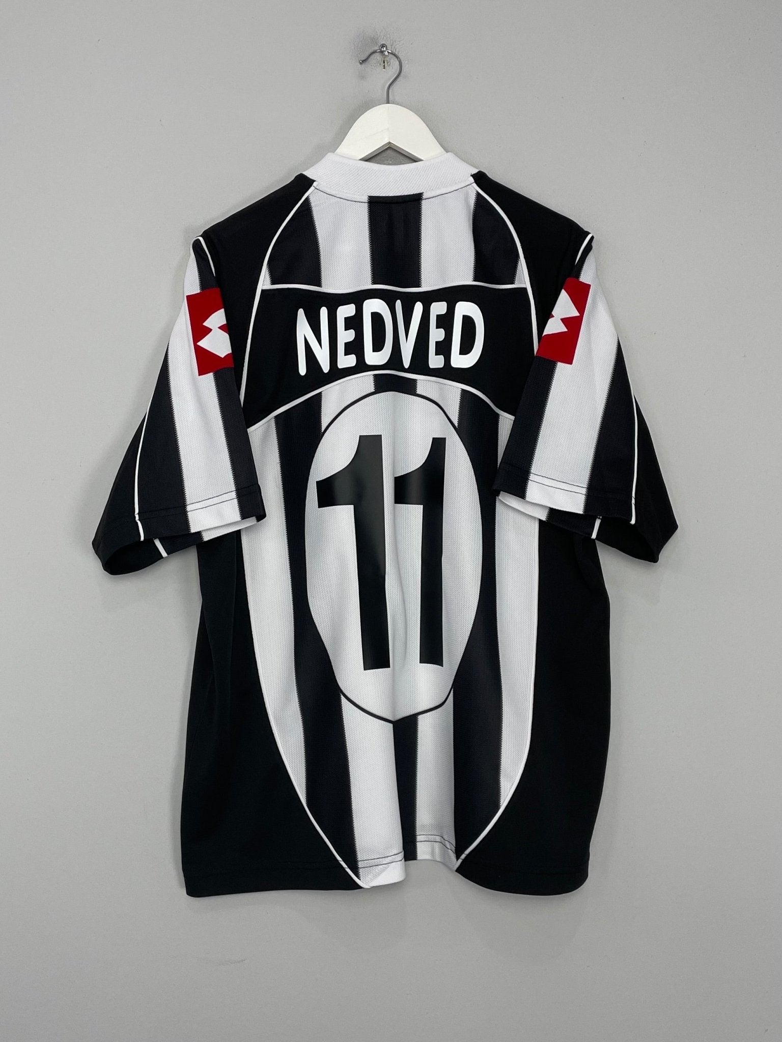 希少L 02-03 ユベントス ネドヴェド 11 シャツ ヴィンテージ 2002/03 JUVENTUS NEDVED #11 HOME SHIRT (L) LOTTO – Cult Kits