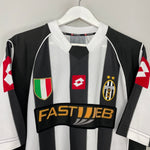 Shop 2002/03 JUVENTUS NEDVED #11 HOME SHIRT (L) LOTTO, classic football shirts, vintage football shirts & retro soccer jerseys at Cult Kits
