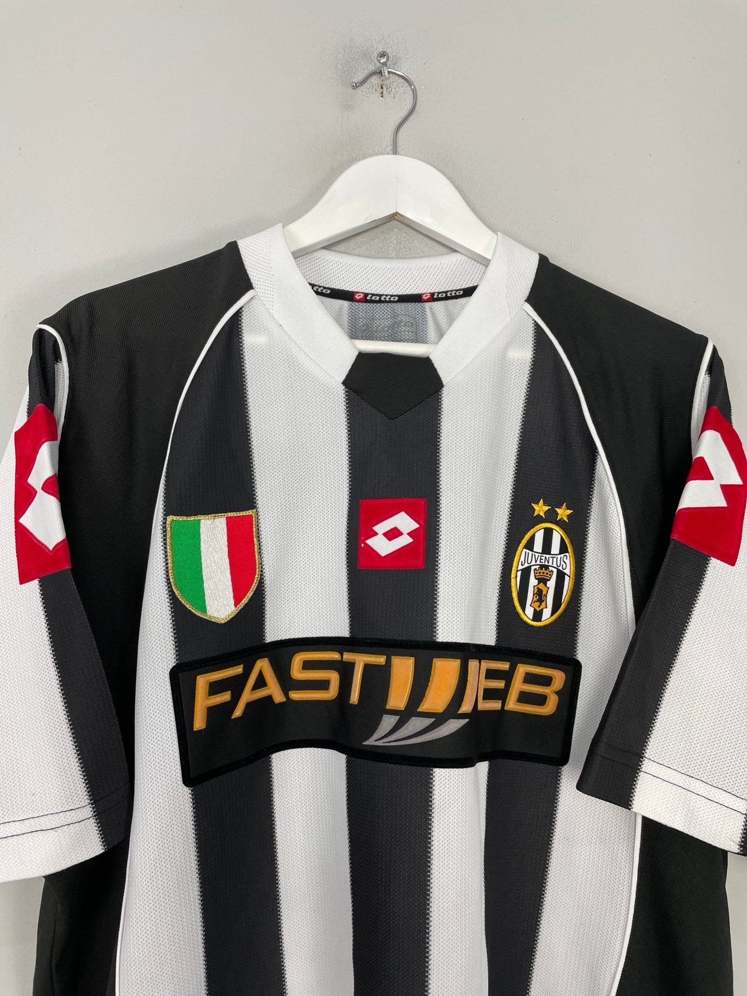 Shop 2002/03 JUVENTUS NEDVED #11 HOME SHIRT (L) LOTTO, classic football shirts, vintage football shirts & retro soccer jerseys at Cult Kits