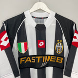 Shop 2002/03 JUVENTUS NEDVED #11 HOME SHIRT (L) LOTTO, classic football shirts, vintage football shirts & retro soccer jerseys at Cult Kits