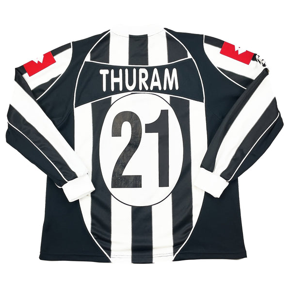 2002/03 Juventus Thuram #21 *Match Worn Vs Manchester United* L/S