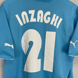 2002/03 LAZIO INZAGHI 21 HOME SHIRT (S) PUMA - Cult Kits - Small - Buy Vintage Football Shirts, Authentic Retro Football Shirts For Sale, Classic Football Shirts & Soccer Jersey