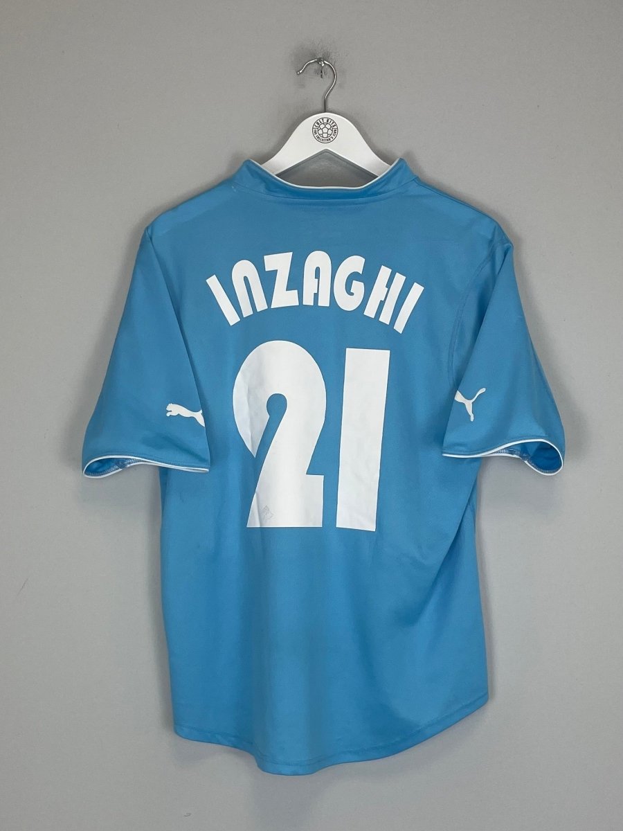 2002/03 LAZIO INZAGHI 21 HOME SHIRT (S) PUMA - Cult Kits - Small - Buy Vintage Football Shirts, Authentic Retro Football Shirts For Sale, Classic Football Shirts & Soccer Jersey