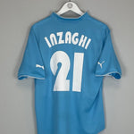 2002/03 LAZIO INZAGHI 21 HOME SHIRT (S) PUMA - Cult Kits - Small - Buy Vintage Football Shirts, Authentic Retro Football Shirts For Sale, Classic Football Shirts & Soccer Jersey