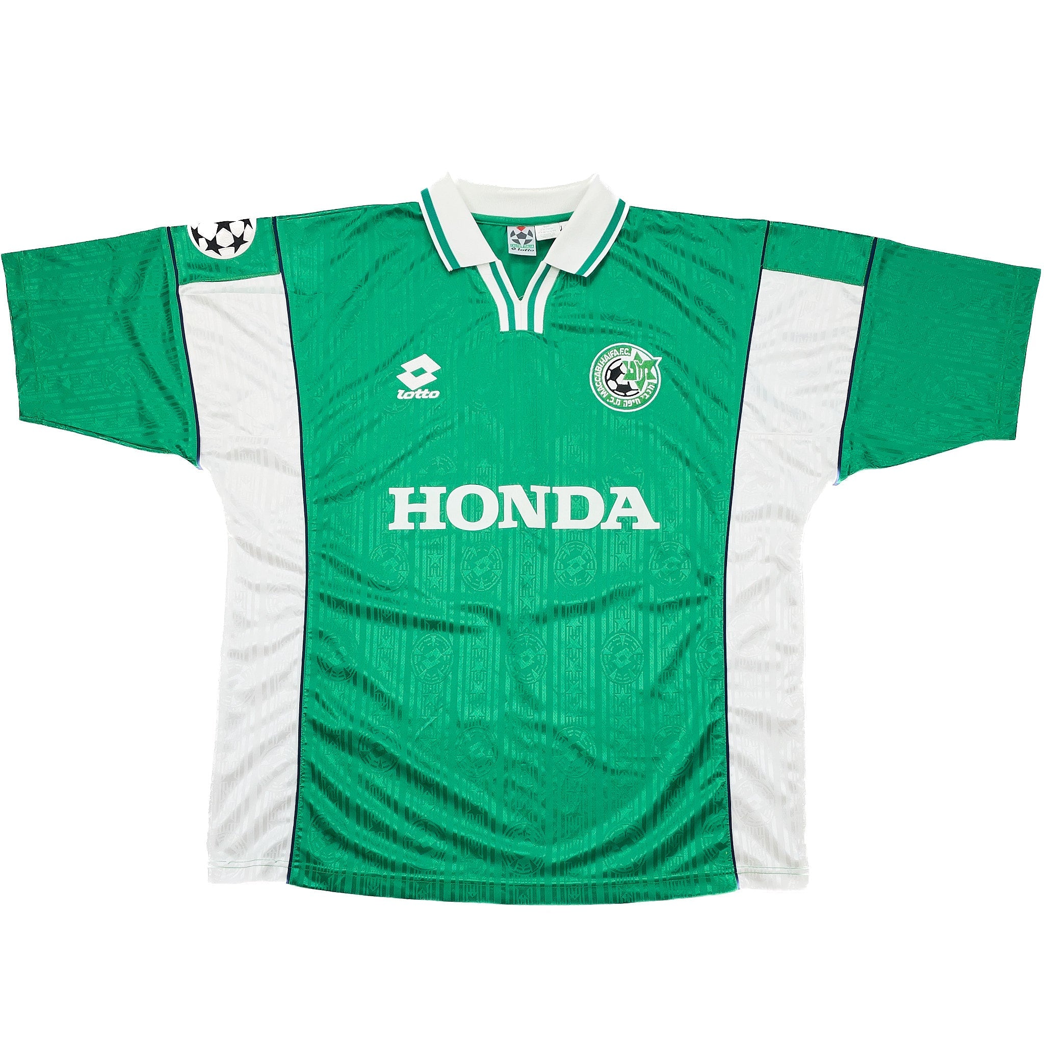 Buy 2002/03 MACCABI HAIFA ISRAILEVISH 18 *MATCH WORN VS MANCHESTER UNITED* C/L HOME SHIRT (L/XL) LOTTO ~ Free worldwide shipping available ~ Authentic Vintage Football Shirts from Cult Kits