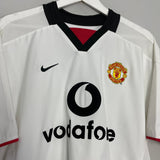 Shop 2002/03 MANCHESTER UNITED **BECKAHM** #7 AWAY SHIRT (M) NIKE, classic football shirts, vintage football shirts & retro soccer jerseys at Cult Kits