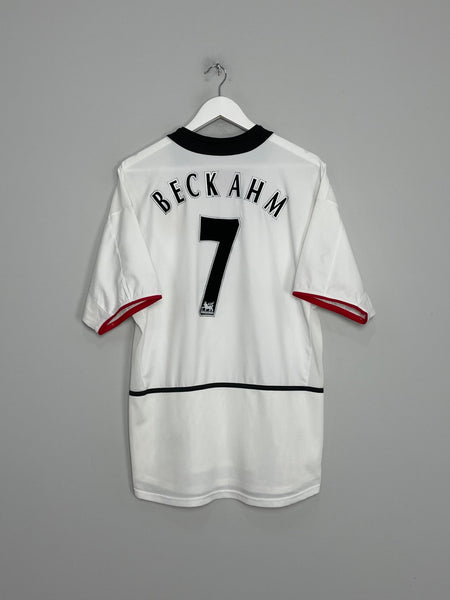 2002/03 MANCHESTER UNITED **BECKAHM** #7 AWAY SHIRT (M) NIKE