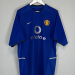 Shop 2002/03 MANCHESTER UNITED BECKHAM #7 AWAY SHIRT (XL) NIKE, classic football shirts, vintage football shirts & retro soccer jerseys at Cult Kits