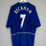 Shop 2002/03 MANCHESTER UNITED BECKHAM #7 AWAY SHIRT (XL) NIKE, classic football shirts, vintage football shirts & retro soccer jerseys at Cult Kits