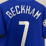 Shop 2002/03 MANCHESTER UNITED BECKHAM #7 C/L THIRD SHIRT (M) NIKE, classic football shirts, vintage football shirts & retro soccer jerseys at Cult Kits