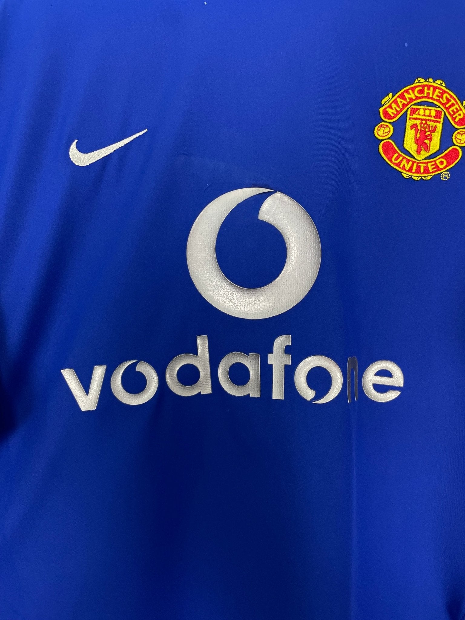 Shop 2002/03 MANCHESTER UNITED BECKHAM #7 C/L THIRD SHIRT (M) NIKE, classic football shirts, vintage football shirts & retro soccer jerseys at Cult Kits
