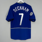 Shop 2002/03 MANCHESTER UNITED BECKHAM #7 C/L THIRD SHIRT (M) NIKE, classic football shirts, vintage football shirts & retro soccer jerseys at Cult Kits