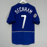 Shop 2002/03 MANCHESTER UNITED BECKHAM #7 C/L THIRD SHIRT (M) NIKE, classic football shirts, vintage football shirts & retro soccer jerseys at Cult Kits