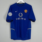 Shop 2002/03 MANCHESTER UNITED BECKHAM #7 C/L THIRD SHIRT (M) NIKE, classic football shirts, vintage football shirts & retro soccer jerseys at Cult Kits