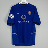 Shop 2002/03 MANCHESTER UNITED BECKHAM #7 C/L THIRD SHIRT (M) NIKE, classic football shirts, vintage football shirts & retro soccer jerseys at Cult Kits