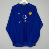 Shop 2002/03 MANCHESTER UNITED BECKHAM #7 L/S THIRD SHIRT (L) NIKE, classic football shirts, vintage football shirts & retro soccer jerseys at Cult Kits