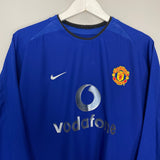 Shop 2002/03 MANCHESTER UNITED BECKHAM #7 L/S THIRD SHIRT (L) NIKE, classic football shirts, vintage football shirts & retro soccer jerseys at Cult Kits