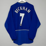 Shop 2002/03 MANCHESTER UNITED BECKHAM #7 L/S THIRD SHIRT (L) NIKE, classic football shirts, vintage football shirts & retro soccer jerseys at Cult Kits