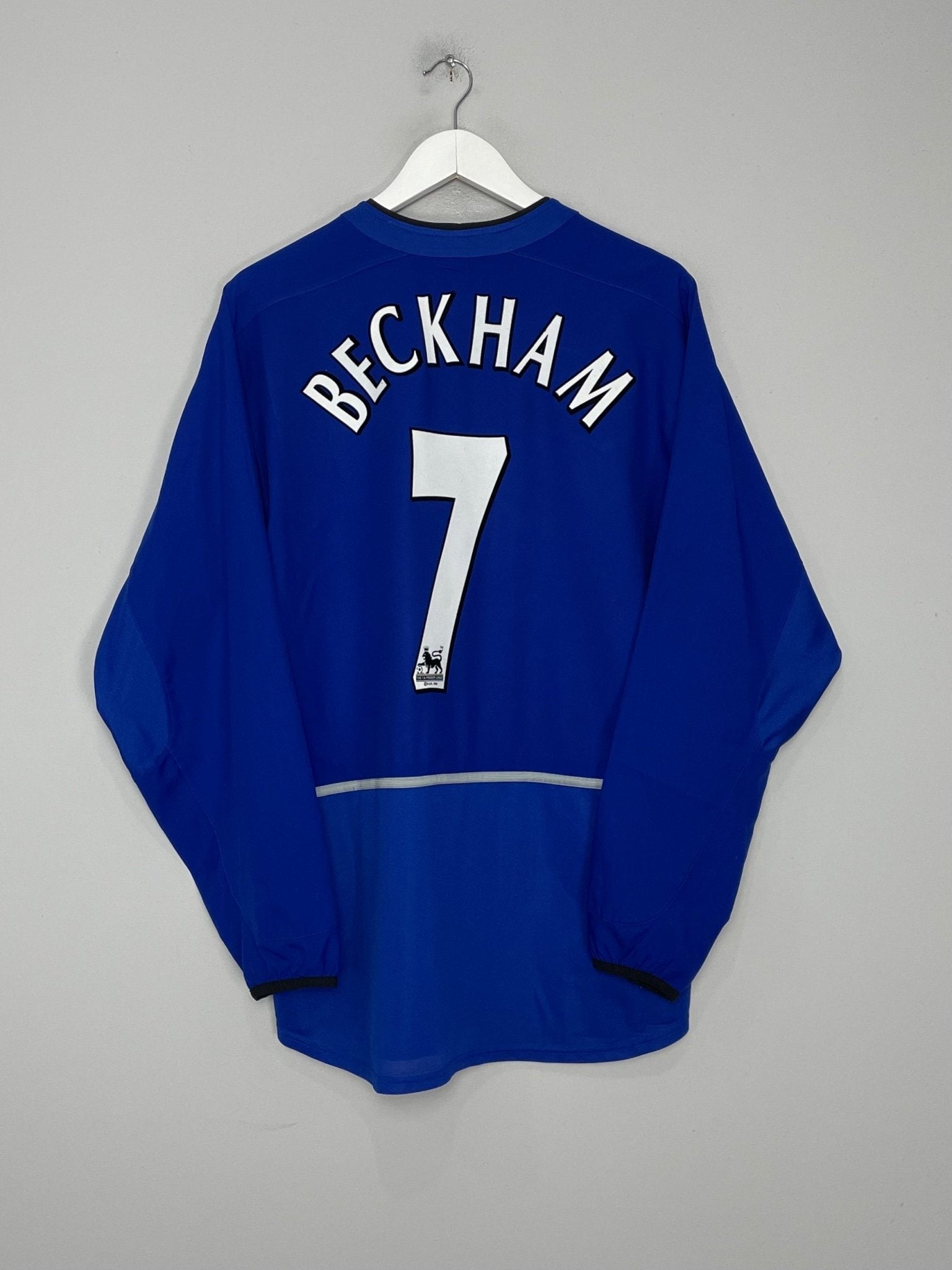 Shop 2002/03 MANCHESTER UNITED BECKHAM #7 L/S THIRD SHIRT (L) NIKE, classic football shirts, vintage football shirts & retro soccer jerseys at Cult Kits