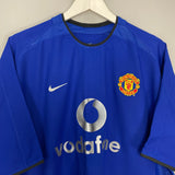 Shop 2002/03 MANCHESTER UNITED BECKHAM #7 THIRD SHIRT (XL) NIKE, classic football shirts, vintage football shirts & retro soccer jerseys at Cult Kits