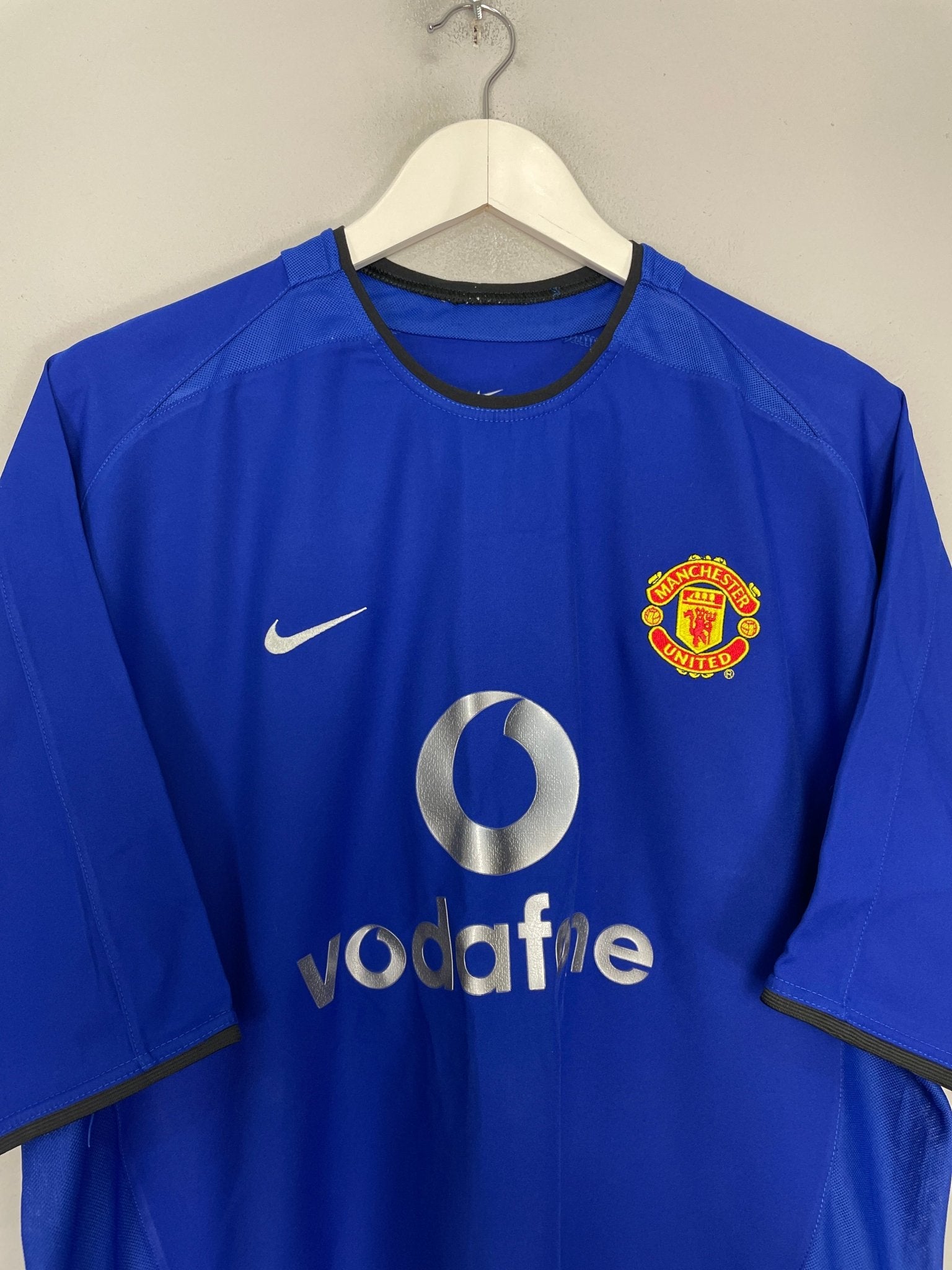 Shop 2002/03 MANCHESTER UNITED BECKHAM #7 THIRD SHIRT (XL) NIKE, classic football shirts, vintage football shirts & retro soccer jerseys at Cult Kits