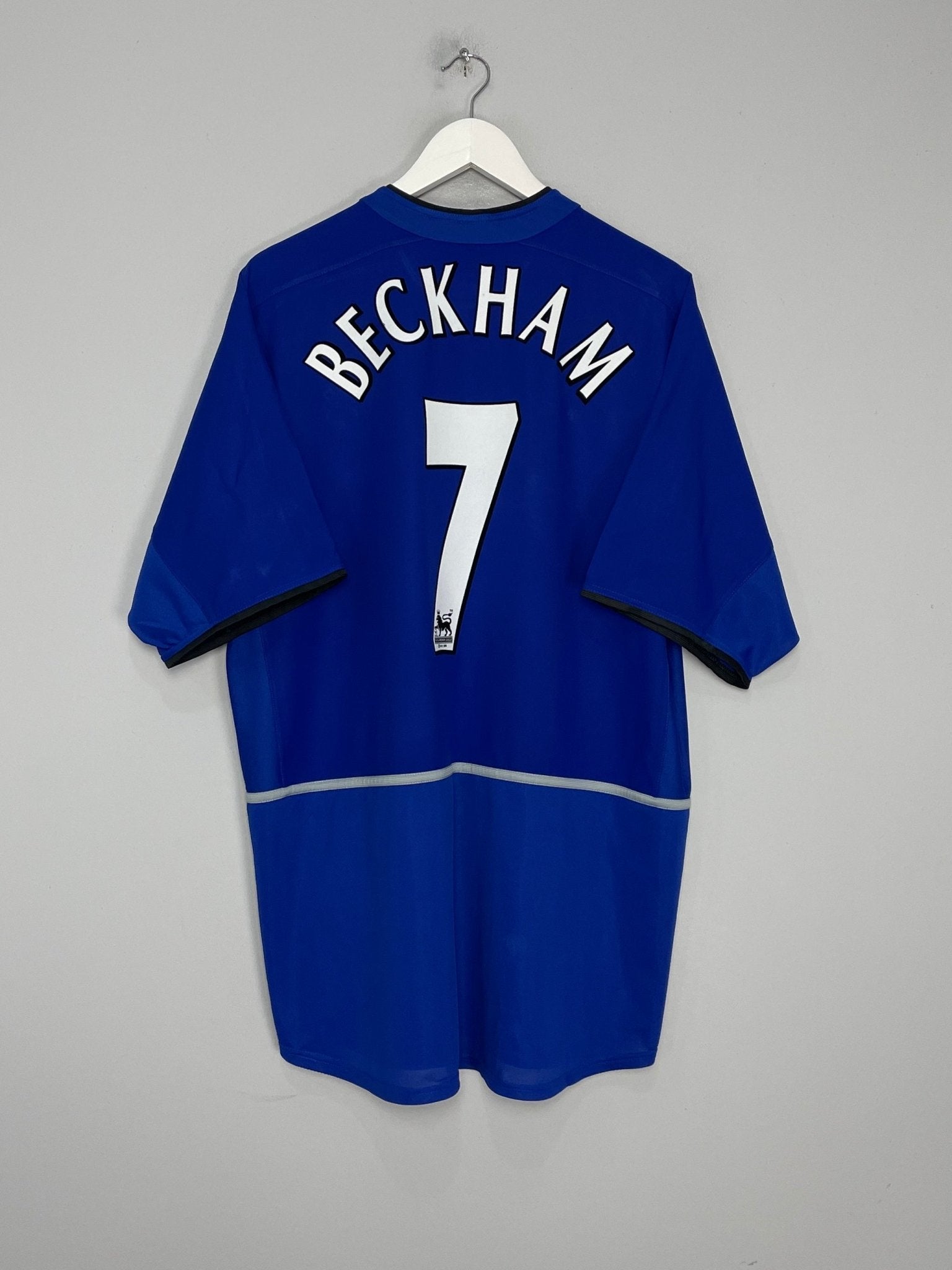 Shop 2002/03 MANCHESTER UNITED BECKHAM #7 THIRD SHIRT (XL) NIKE, classic football shirts, vintage football shirts & retro soccer jerseys at Cult Kits