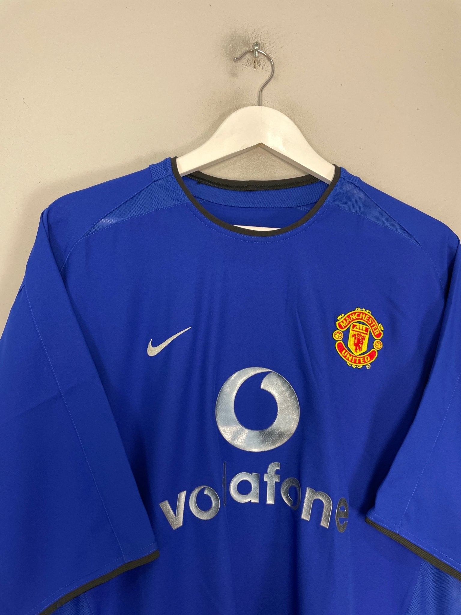 Shop 2002/03 MANCHESTER UNITED G.NEVILLE #2 *BNWT* THIRD SHIRT (XL) NIKE, classic football shirts, vintage football shirts & retro soccer jerseys at Cult Kits