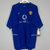 Shop 2002/03 MANCHESTER UNITED G.NEVILLE #2 *BNWT* THIRD SHIRT (XL) NIKE, classic football shirts, vintage football shirts & retro soccer jerseys at Cult Kits