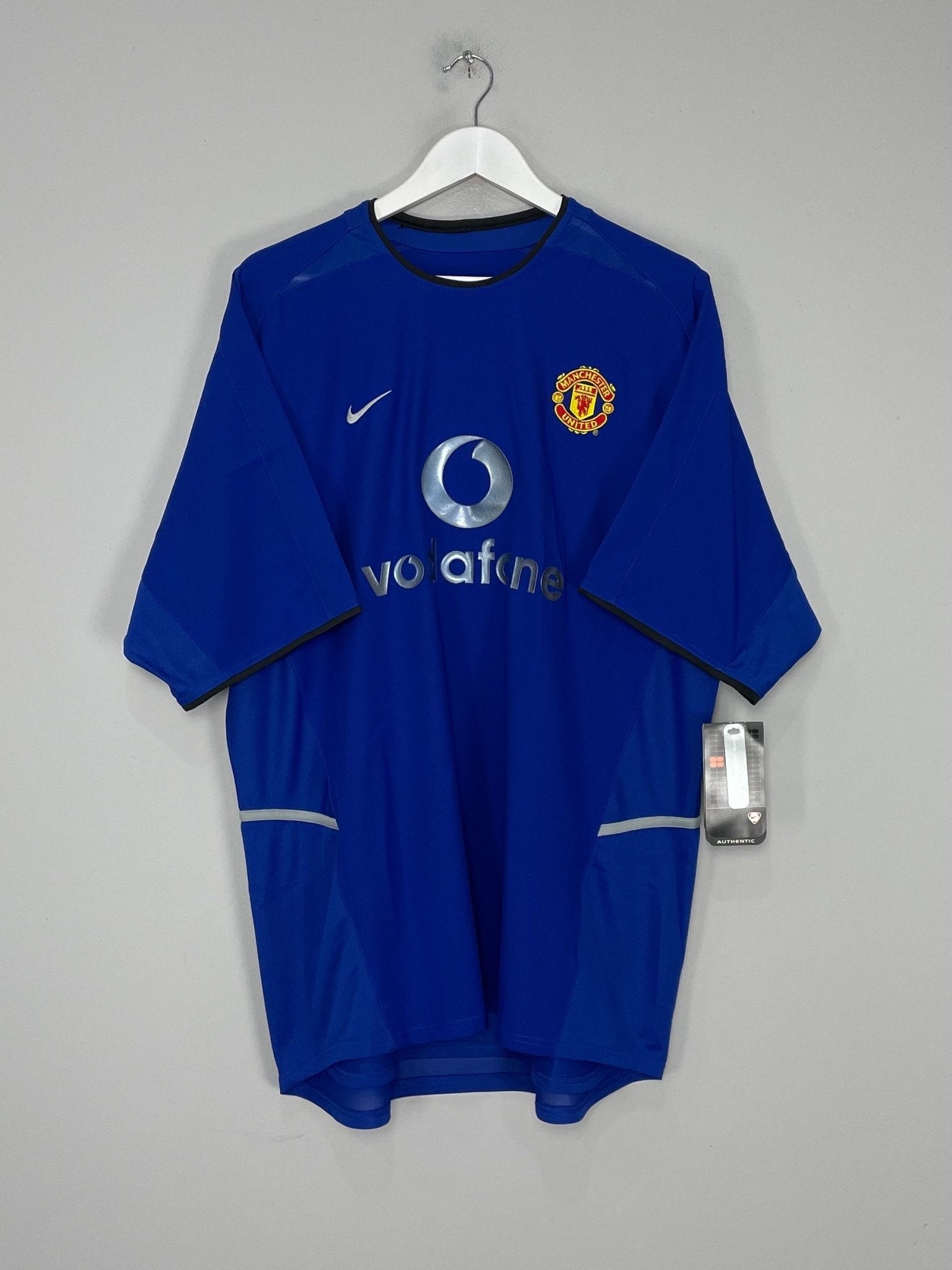 Shop 2002/03 MANCHESTER UNITED G.NEVILLE #2 *BNWT* THIRD SHIRT (XL) NIKE, classic football shirts, vintage football shirts & retro soccer jerseys at Cult Kits