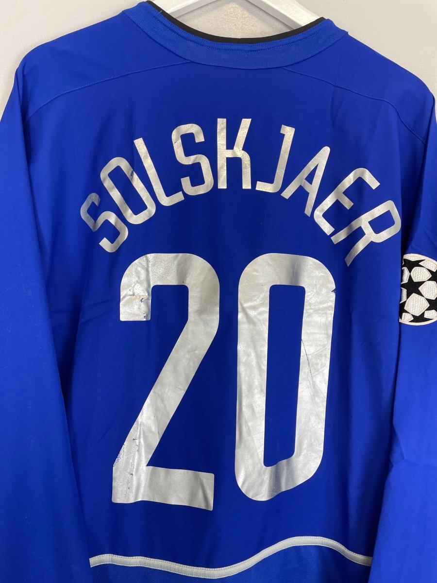 2002/03 MANCHESTER UNITED SOLSKJAER 20 L/S C/L AWAY SHIRT (XL) NIKE - Cult Kits - XL - Buy Vintage Football Shirts, Authentic Retro Football Shirts For Sale, Classic Football Shirts & Soccer Jersey