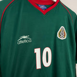 Shop 2002/03 MEXICO BLANCO #10 HOME SHIRT (L) ATLETICA, classic football shirts, vintage football shirts & retro soccer jerseys at Cult Kits