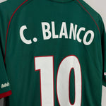 Shop 2002/03 MEXICO BLANCO #10 HOME SHIRT (L) ATLETICA, classic football shirts, vintage football shirts & retro soccer jerseys at Cult Kits