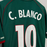 Shop 2002/03 MEXICO BLANCO #10 HOME SHIRT (L) ATLETICA, classic football shirts, vintage football shirts & retro soccer jerseys at Cult Kits