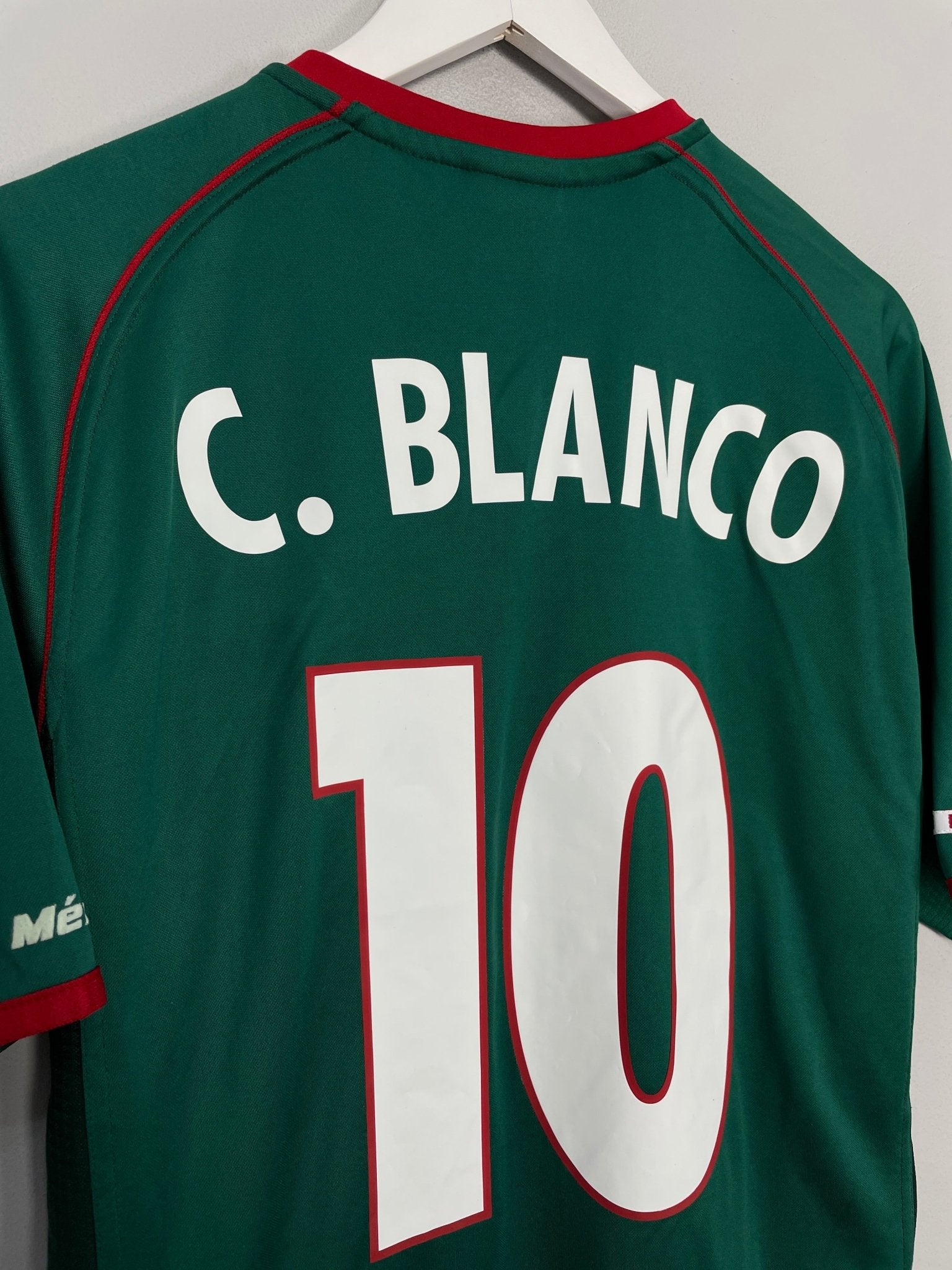 Shop 2002/03 MEXICO BLANCO #10 HOME SHIRT (L) ATLETICA, classic football shirts, vintage football shirts & retro soccer jerseys at Cult Kits