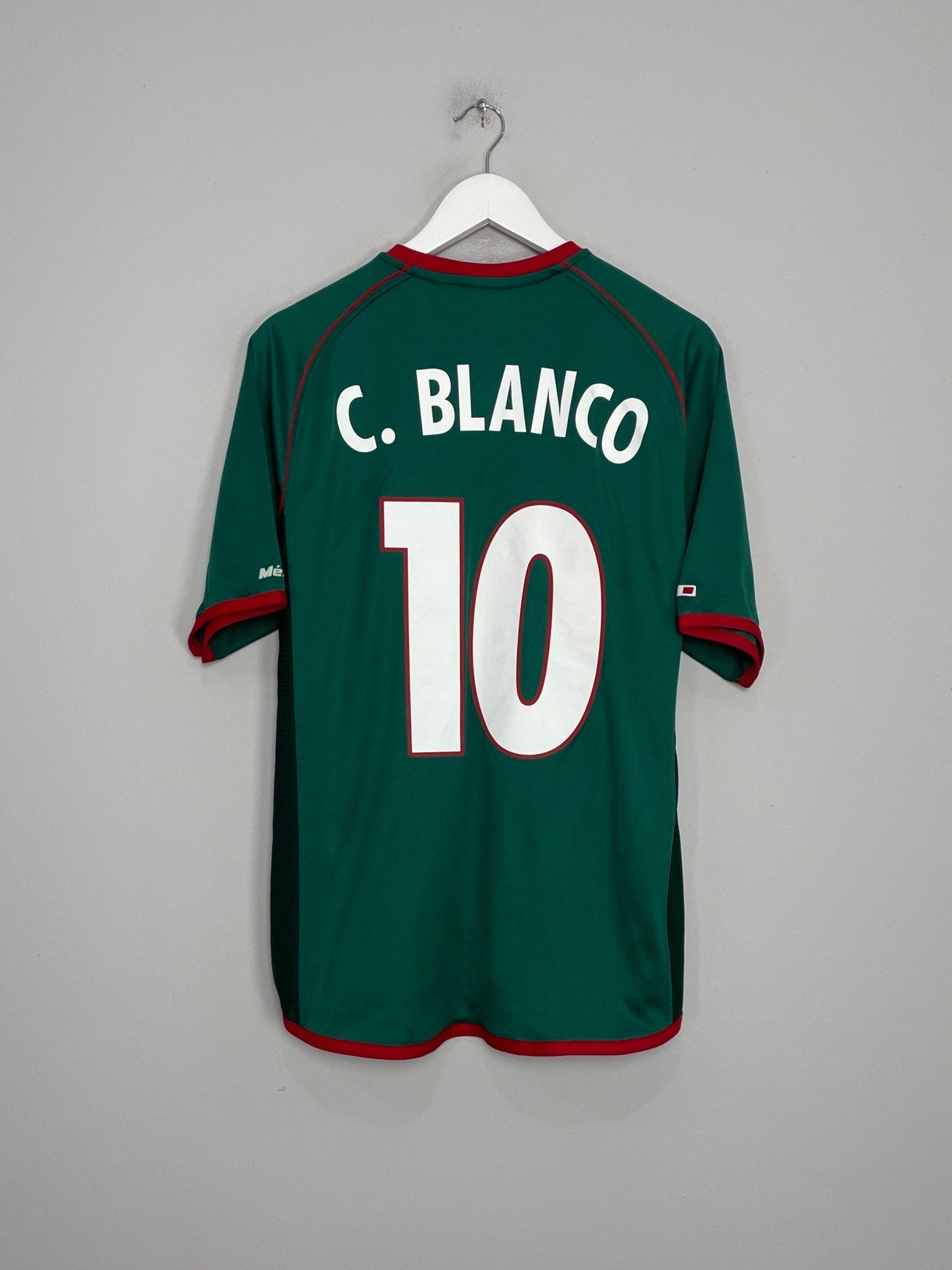 Shop 2002/03 MEXICO BLANCO #10 HOME SHIRT (L) ATLETICA, classic football shirts, vintage football shirts & retro soccer jerseys at Cult Kits