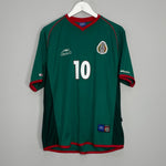 Shop 2002/03 MEXICO BLANCO #10 HOME SHIRT (L) ATLETICA, classic football shirts, vintage football shirts & retro soccer jerseys at Cult Kits