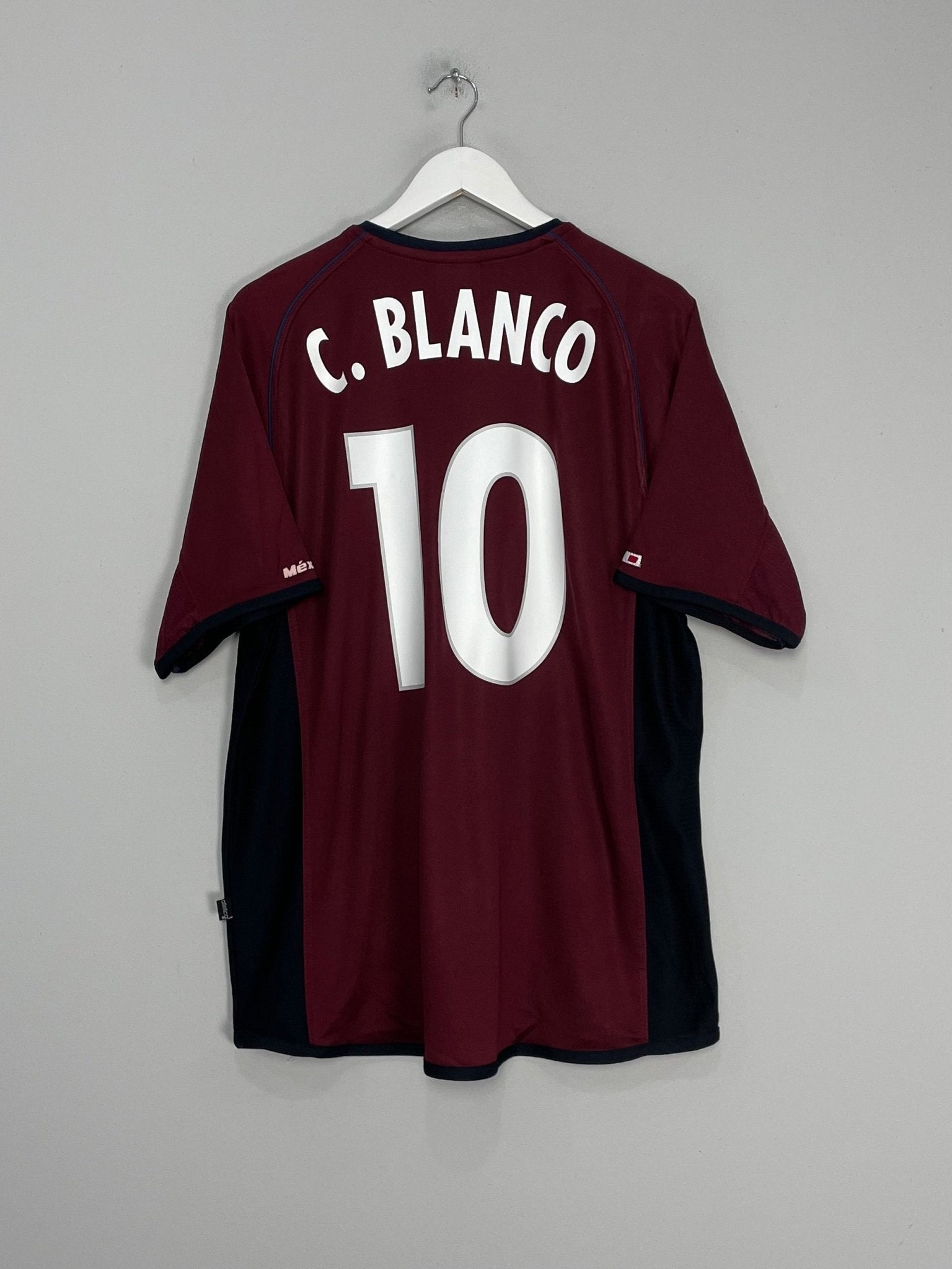 Shop 2002/03 MEXICO C.BLANCO #10 AWAY SHIRT (XXL) ATLETICA, classic football shirts, vintage football shirts & retro soccer jerseys at Cult Kits