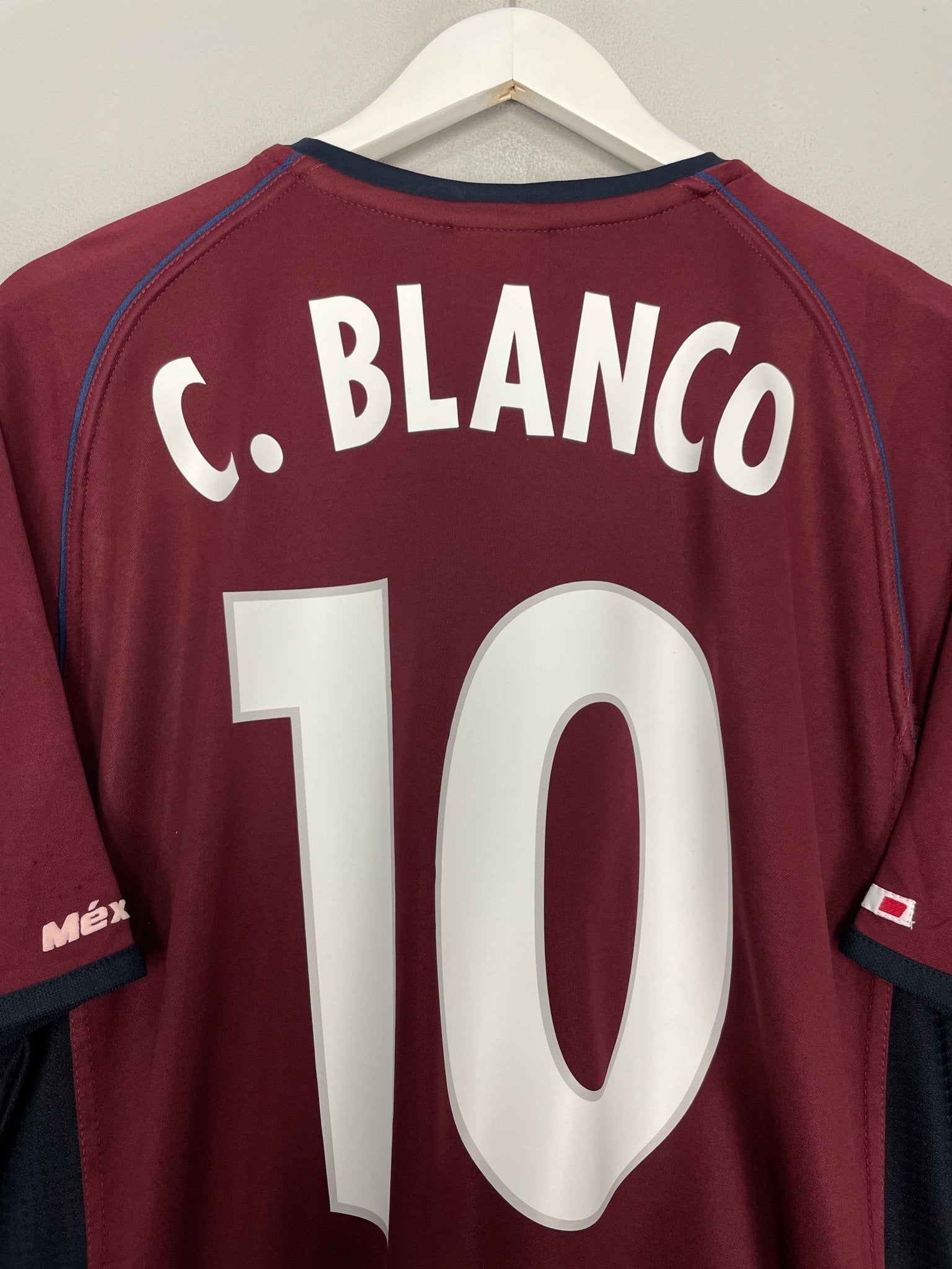 Shop 2002/03 MEXICO C.BLANCO #10 AWAY SHIRT (XXL) ATLETICA, classic football shirts, vintage football shirts & retro soccer jerseys at Cult Kits