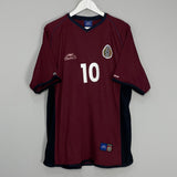 Shop 2002/03 MEXICO C.BLANCO #10 AWAY SHIRT (XXL) ATLETICA, classic football shirts, vintage football shirts & retro soccer jerseys at Cult Kits