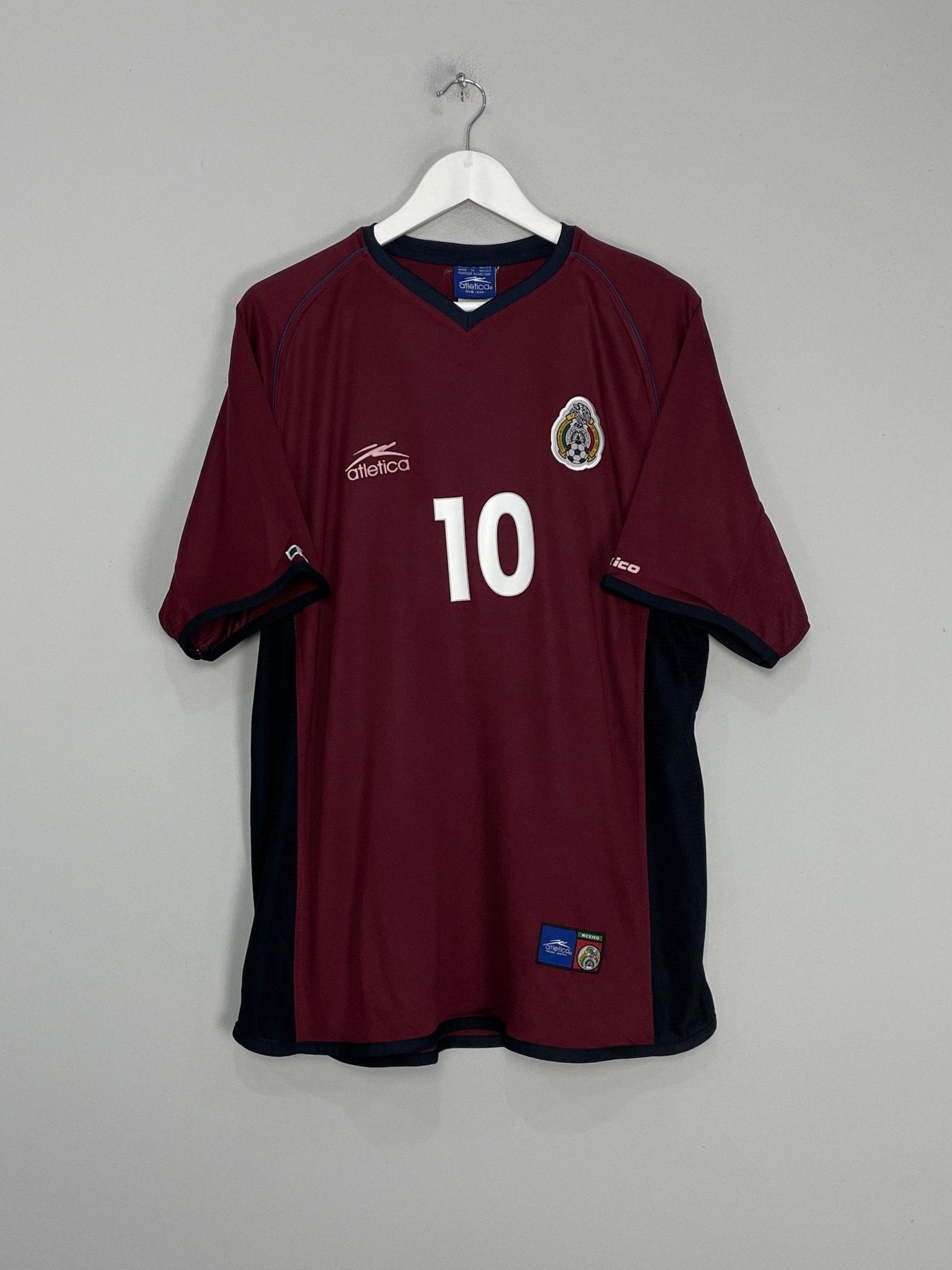 Shop 2002/03 MEXICO C.BLANCO #10 AWAY SHIRT (XXL) ATLETICA, classic football shirts, vintage football shirts & retro soccer jerseys at Cult Kits